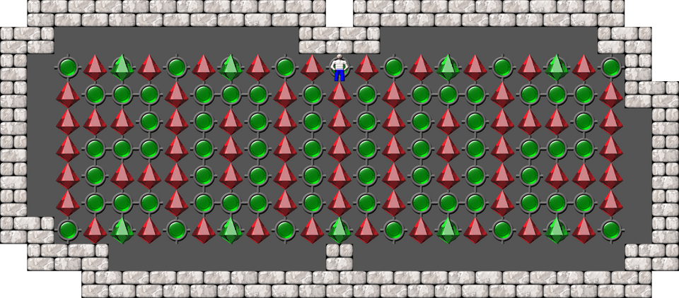 Sokoban Laizhufu and LZY Arranged level 74